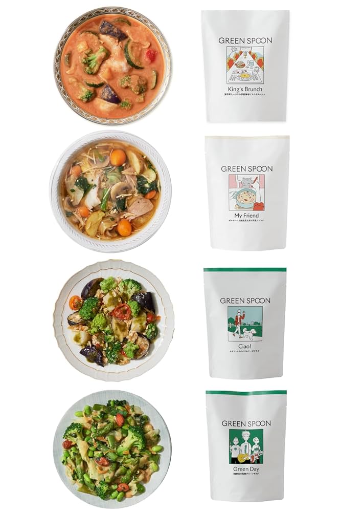 Amazon | グリーンスプーン スープ ＆ サラダ 4食 【 置き換え